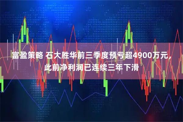 富盈策略 石大胜华前三季度预亏超4900万元，此前净利润已连续三年下滑