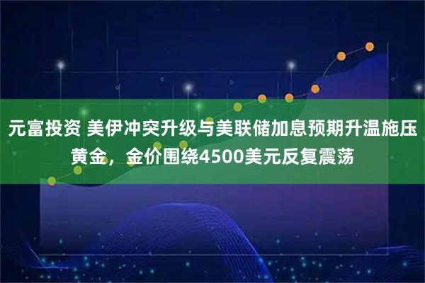 元富投资 美伊冲突升级与美联储加息预期升温施压黄金，金价围绕4500美元反复震荡