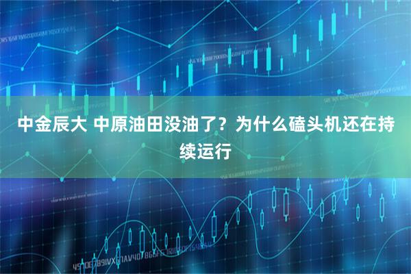 中金辰大 中原油田没油了？为什么磕头机还在持续运行