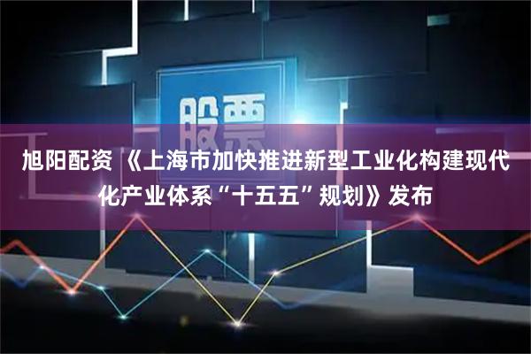 旭阳配资 《上海市加快推进新型工业化构建现代化产业体系“十五五”规划》发布